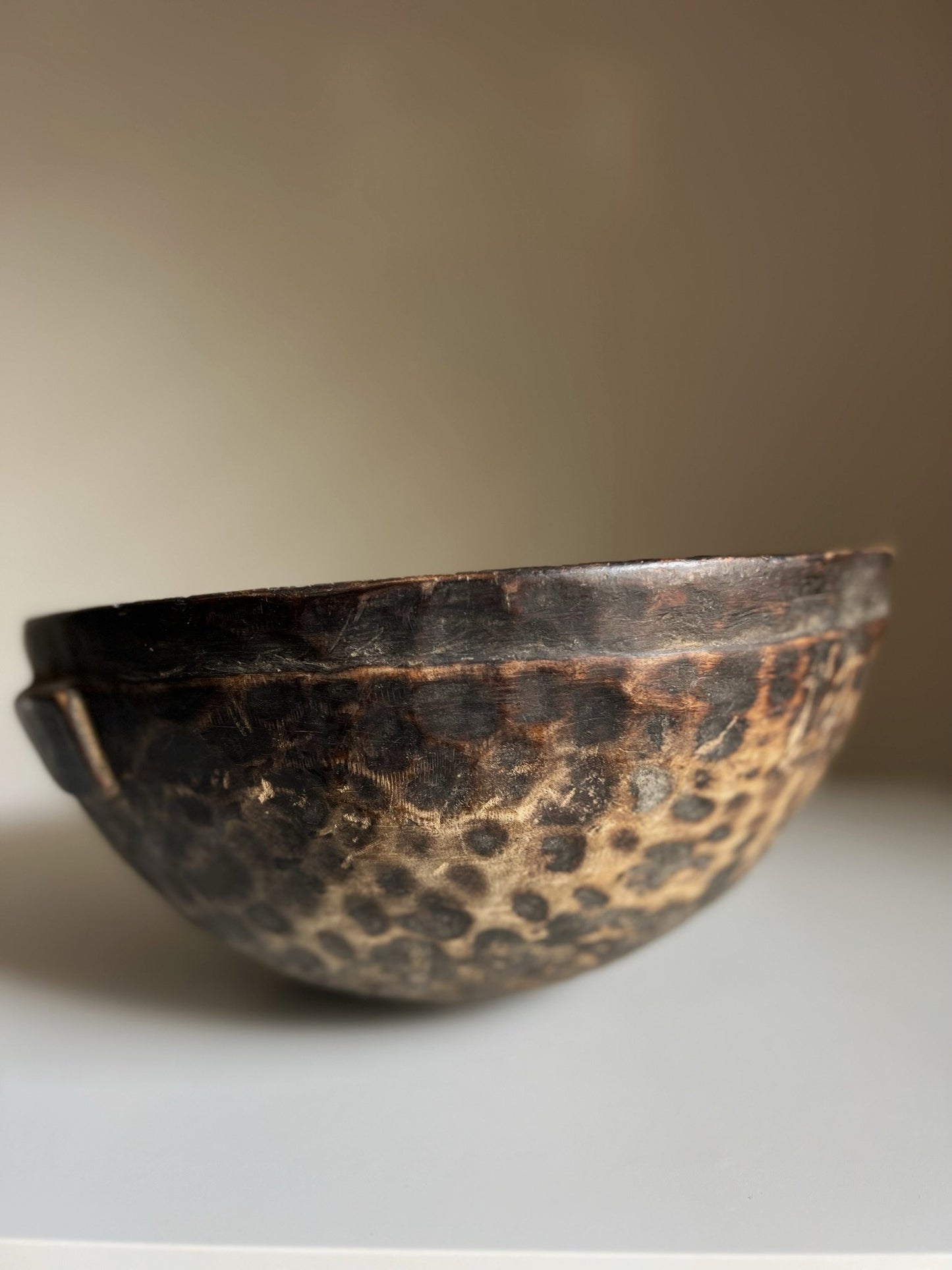 VINTAGE AFRICAN MILK BOWL No1