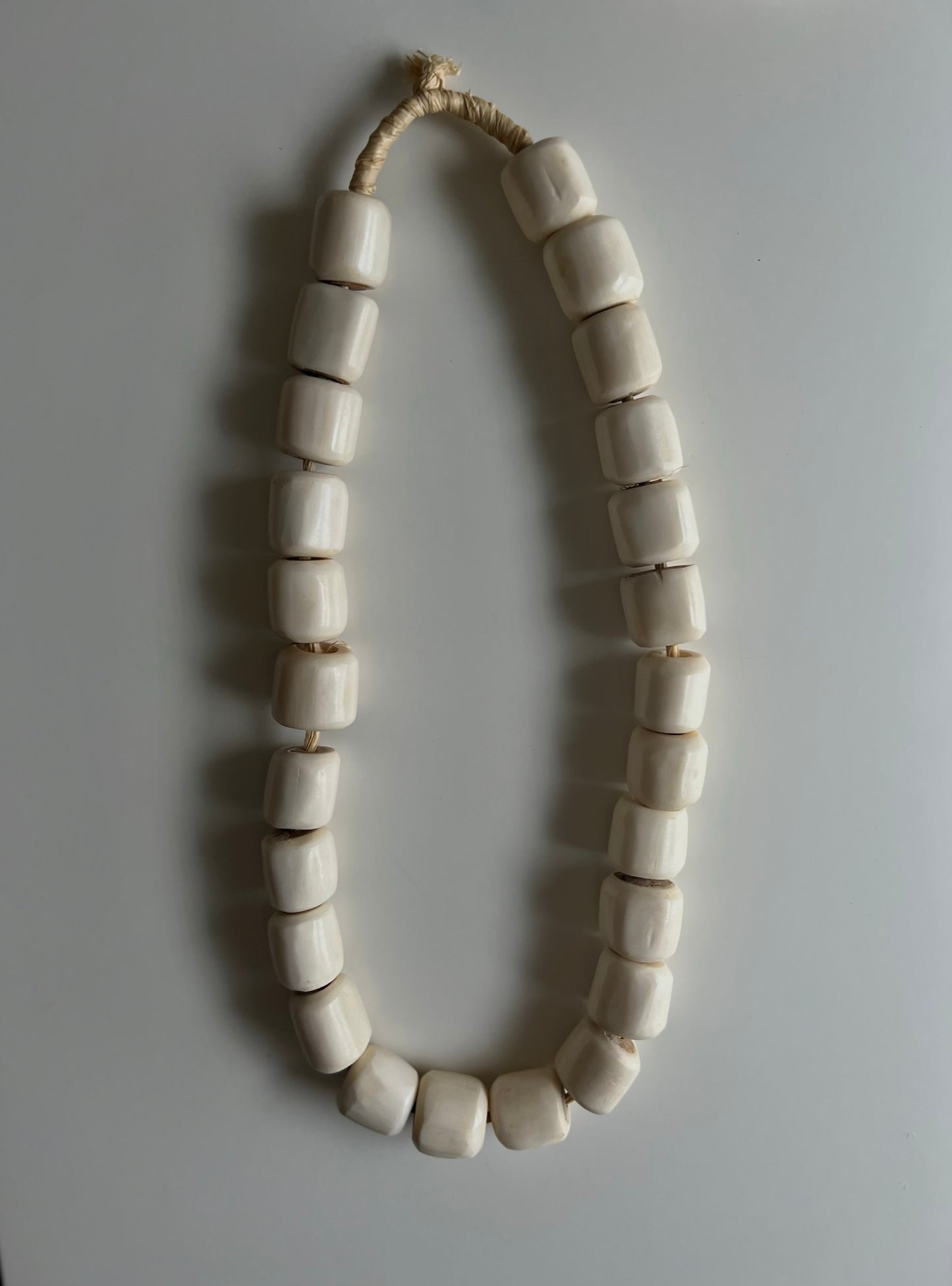 NATURAL BARREL BONE BEADS